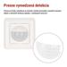 PIR senzor (pohybové čidlo) IP20 500W, biela 8592920157312