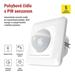 PIR senzor (pohybové čidlo) IP20 500W, biela 8592920157312