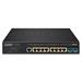 Planet AVS-4210-8HP2X managed AV switch, 8x1Gb, 2x10Gb SFP+, 4x PoE 802.3at + 4x PoE 802.3bt 240W, 0~50°C , QoS