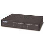 Planet GSD-603F Gigabit switch 5x 1000Base-T(RJ-45) + 1x SFP, kov, EuP