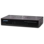 PLANET GSD-803 Switch, 8x 10/100/1000, 16 Gbps, Eco, kov