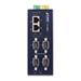 Planet ICS-2400T, konvertor RS-232/422/485 na IP, 4x COM, 2x 100Base-T, ESD+EFT 6kV
