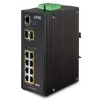 PLANET IGS-10020HPT Průmyslový Switch 8x 10/100/1000 PoE+ (270W) + 2x 100/1000 SFP, Management, -40 +75°C IGS-10020HPTv3