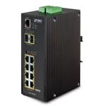 PLANET IGS-10020PT Průmyslový Switch, 8x 10/100/1000 PoE (130W) + 2x 100/1000 SFP, Management, -40 +75°C