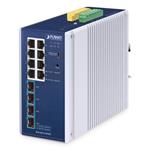 Planet IGS-4215-8T4X průmyslový L2/L4 switch, 8x1Gb, 4x10Gb SFP+, -40~75°C, 9-48VDC, IP30, fanless