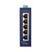 Planet IGS-504PT Průmyslový PoE switch, 5x1Gb, 4x PoE 802.3at 120W, -40až75°C, dual 48-54VDC, IP30, fanless