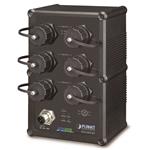 Planet IGS-5227-6T, 6x 1000Base-T (RJ-45), Web/SNMP, L3, vodotěsný IP67, EN50155, teploty -40~75°C