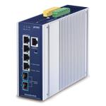 Planet IGS-6325-4T2X průmyslový L3 switch, 4x 1Gb + 2x 10Gb SFP+, -40 až 75°C, 9-48VDC, IP30, fanless