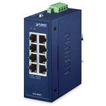 Planet IGS-800T Kompaktní Průmyslový Switch 8x1Gb RJ45, -40 +75°C, IP30, EFT+ESD, 9-48VDC, fanless