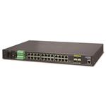 Planet IGSW-24040T(v3) switch L2/L3, 24x 1000Base-T, 4x SFP, 2x I/O, IP30, -40 až 75°C, Web/SNMPv3, AC+DC