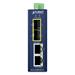 Planet IGT-2205AT-E průmyslový kompaktní konvertor 2x1GBASE-T to 2x1GBASE-X SFP, IP40, -40~75°C, 12-58VDC