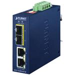 Planet IGT-2205AT-E průmyslový kompaktní konvertor 2x1GBASE-T to 2x1GBASE-X SFP, IP40, -40~75°C, 12-58VDC