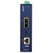 PLANET IGTP-802T konvertor RJ45/SC, 1Gbps, PoE injektor 802.3at, -40 až 75 st.C, IP30, ESD 12-48 V DC