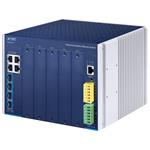 Planet IMS-6325-5 průmyslový L3 modulární switch, 4x1G, 5 slotů pro přídavné moduly IMS, IP30, -40~75°C, Dual 12~48VDC