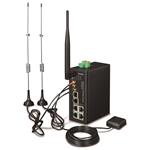 Planet IoT/M2M průmyslová brána, 1xWAN+3xLAN 1Gb, 2xLTE, WiFi ac, GPS, 3xCOM, I/O, DIN, IP30, -36/+75C ICG-2510WG-LTE-EU