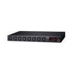 Planet IPM-8222, IP ovládání 8x zásuvek 240V/10A, 1 GbE, 1U Rack/desktop, LED+displej, port pro senzor