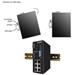 PLANET ISW-511 Průmyslový Switch 4x 10/100M + 1x 100 MM SC, -10~+60°C, 48VDC, DIN