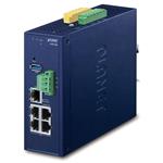 PLANET IVR-300 průmyslový router, firewall, VPN, DoS, 2x WAN, 3x LAN, SD-WAN, fanless, IP30, -40až+75°C, 9-54VDC