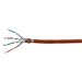 PLANET kabel SFTP, drát, Cat 6A, 4p, 500MHz, B2cas1d1a1 LS0H, stíněný každý pár,Planet Elite, or KAB-SFTP6A-B2ca-LSOH-OR