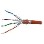 PLANET kabel SFTP, drát, Cat 6A, 4p, 500MHz, B2cas1d1a1 LS0H, stíněný každý pár,Planet Elite, or KAB-SFTP6A-B2ca-LSOH-OR