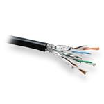 PLANET kabel SFTP, drát, Cat 6A, 4p, 500MHz, PE venkovní, stíněný každý pár, Planet Elite, černý, D KAB-SFTP6A--PE-Black