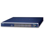 PLANET L3 PoE switch 24x 1GE, 2x 10GE TP, 2x 10G SFP+, PoE 802.3bt 95/2280W, 2x slot pro zdroj GS-6322-24P4X