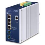Planet průmyslový L3 PoE switch, 4x 2.5Gb + 2x 10Gb SFP+, 802.3bt 95/360W, -40 až 75°C, dual 48-54VDC, fa IGS-6325-4UP2X