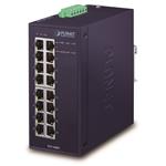 PLANET Průmyslový Switch 16x1Gb, dual 12-48VDC/24VAC, -40~+75°C, fanless IGS-1600T