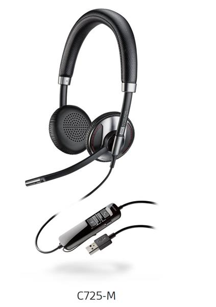 Plantronics BLACKWIRE C725-M Microsoft, náhlavná súprava na obe uši, STEREO 202581-01