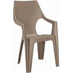 Plastová stolička Keter Dante highback Cappuccino 221210