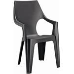 Plastová stolička Keter Dante highback Graphite 207061