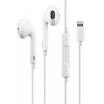 PLATINET FIESTA EARPHONES WITH MIC LIGHTNING WHITE FISEMW20
