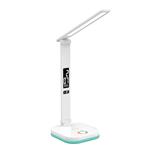 Platinet PDL711RGBW stolní LED lampa stmívatelná, bezdrátové nabíjení, hodiny, bílá PLADL711RGBW