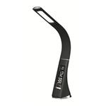 Platinet PDLU3B stolní LED lampa stmívatelná, flexibilní rameno, hodiny, černá PLADLU3B