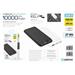 PLATINET POWER BANK 10000 MAH 3,7V 37Wh 10W 2xUSB-C 1xUSB-A BLACK PMPB1010B