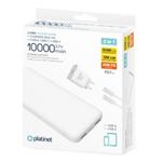 PLATINET POWER BANK 10000 mAh + PD CHARGER 20W + USB-C kabel bílá PMPB10SETW