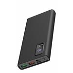 PLATINET POWER BANK 10000mAh Polymer PD 3.0 QC 3.0 LED Screen Black PMPB10WQC726B