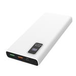 PLATINET POWER BANK 10000mAh Polymer PD 3.0 QC 3.0 LED Screen White PMPB10WQC726W
