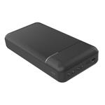 PLATINET POWER BANK 30000mAh Polymer ABS Texture Black PMPB30W707B