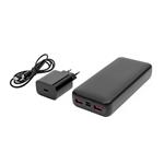 Platinet SET 3v1 Powerbanka 20000 mAh + Nabíječka 20W Power Delivery, kabel USB-C 1m, černá PLAPMPB20SETB