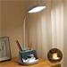 Platinet stolní LED lampa 5W, integrovaná baterie 2400mAh, USB port, bílá PLADLL008BL