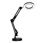 Platinet stolní LED lampa Magnify 10W stmívatelná s lupou, černá PLADLL11N