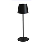 PLATINET TABLE RESTAURANT LAMP WATERPROOF IP44 REGULATION RECHARGABLE BLACK PTL44B