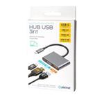 PLATINET USB-C 3.2 GEN2 10GB/S HUB 3IN1 HDMI 4K USB-C PD 100W USB-A3.2 ALU PMH9991T
