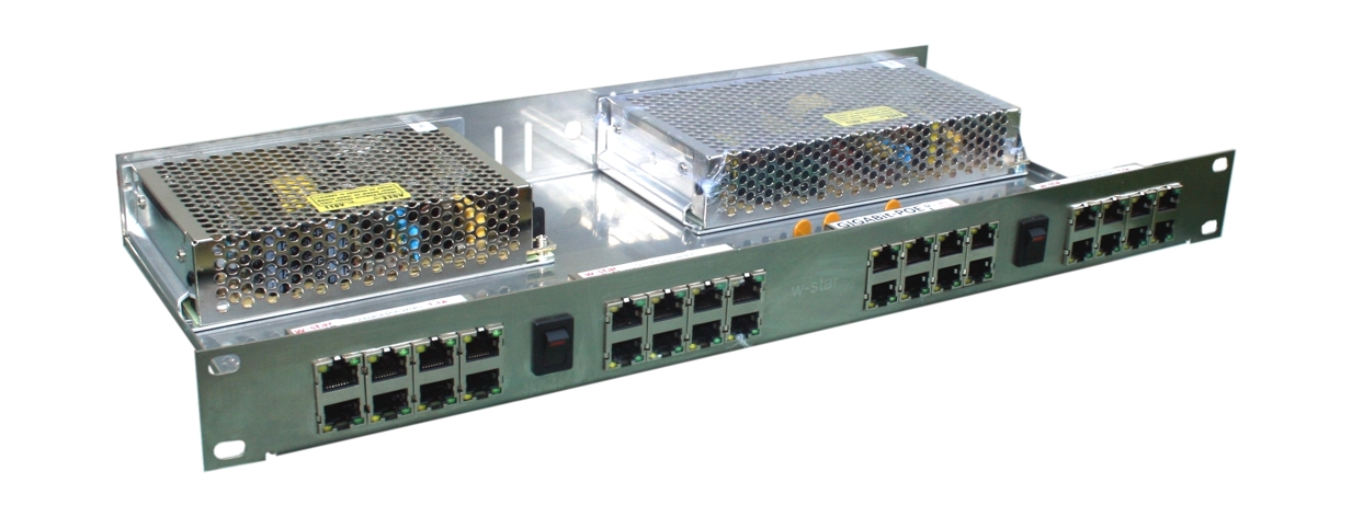 Plech do Racku police pro power panely 4ks 4port LX, hloubka 210mm WS-PWP-4D-LX-H210