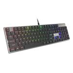 Plochá mechanická klávesnice Genesis Thor 420 RGB US, Content Slim Blue switch, software NKG-1587