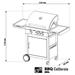 Plynový gril G21 California BBQ Premium line, 4 hořáky GAH-3ED