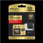 PNY Class 10 MicroSD HC elite performance Class 10 / UHS-1 + SD adapter 100MB/s 32GB SDU32G10ELIPER-EF