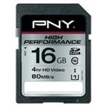 PNY SDHC CLASS 10 UHS1 80 MB/s 16GB SD16G10HIGPER80-EF
