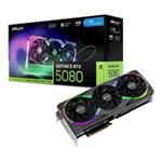 PNY VGA Nvidia GeForce RTX 5080 16GB ARGB OC Triple Fan, RTX 5080 OC, 16GB GDDR7, 3xDP, 1xHDMI VCG508016TFXXPB1-O